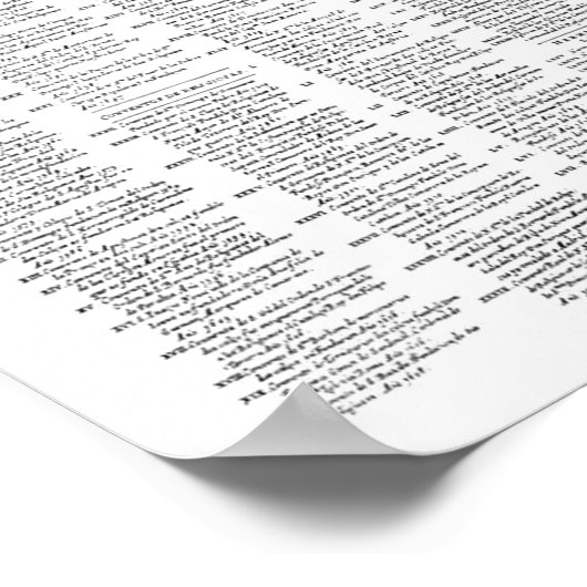  kaart van Madrid Spanje (1656) BW Poster (Hoek)