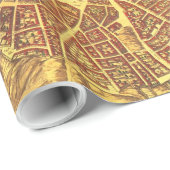 kaart van Madrid Spanje (1656) Cadeaupapier (Rol Hoek)