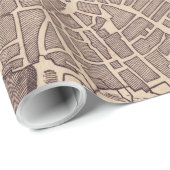 kaart van Madrid Spanje (1702) Cadeaupapier (Rol Hoek)