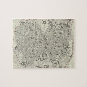 kaart van Madrid Spanje (1831) Legpuzzel