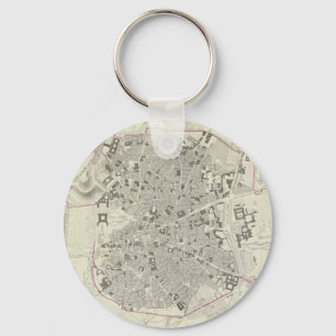  kaart van Madrid Spanje (1831) Sleutelhanger