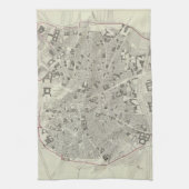  kaart van Madrid Spanje (1831) Theedoek (Verticaal)