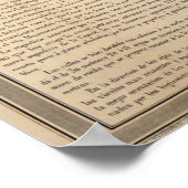  kaart van Madrid Spanje (1861) Poster (Hoek)