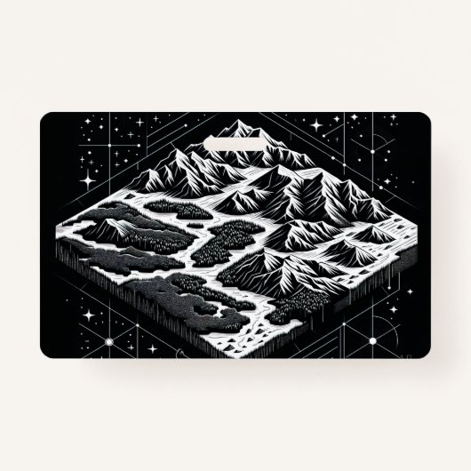 Kaart van Magic Mountain Badge (Voorkant)