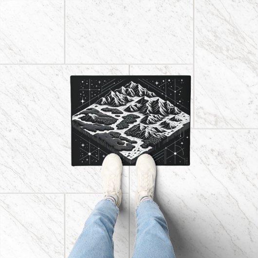 Kaart van Magic Mountain Deurmat (Binnen)