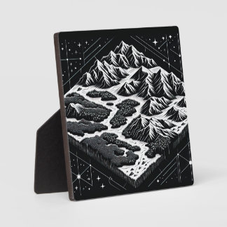 Kaart van Magic Mountain Fotoplaat