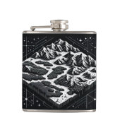 Kaart van Magic Mountain Heupfles (Voorkant)