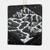 Kaart van Magic Mountain Keramisch Ornament (Links)