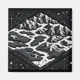 Kaart van Magic Mountain Magneet