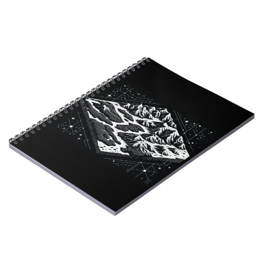 Kaart van Magic Mountain Notitieboek (Linkerzijde)