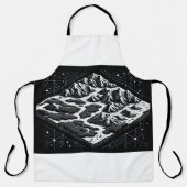 Kaart van Magic Mountain Schort (Voorkant)