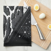 Kaart van Magic Mountain Theedoek (Quarter Fold)