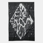 Kaart van Magic Mountain Theedoek (Verticaal)