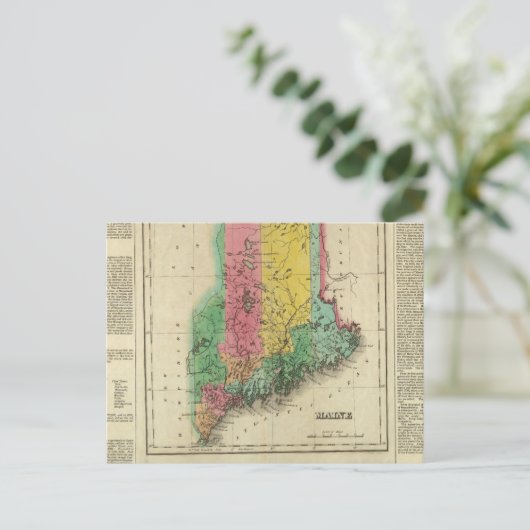 kaart van Maine (Staand voorkant)