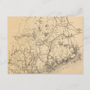  kaart van Maine (1894)