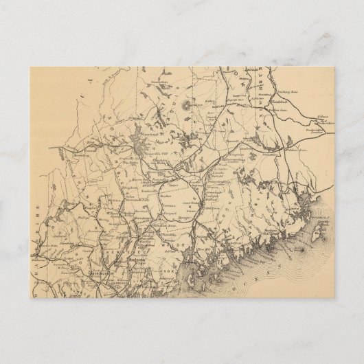  kaart van Maine (1894) (Voorkant)