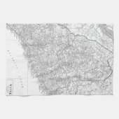  kaart van Maine (1911) Theedoek (Horizontaal)