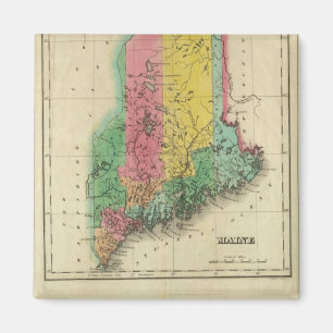 kaart van Maine Magneet