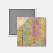 Kaart van Maine New Hampshire en Vermont Magneet (Voorkant / Achterkant)