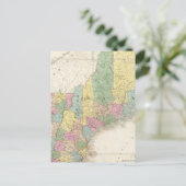 Kaart van Maine, New Hampshire, Vermont (Staand voorkant)