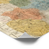 Kaart van Maine Poster (Hoek)