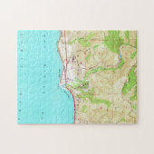  kaart van Malibu California (1950) Legpuzzel (Horizontaal)