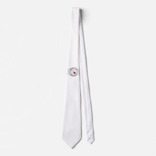 Kaart van Malta, poststempel, reisstempel Stropdas (Voorkant)