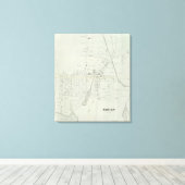 Kaart van Manasquan, New Jersey Canvas Afdruk (Insitu (Houten vloer))