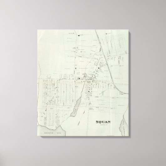 Kaart van Manasquan, New Jersey Canvas Afdruk (Voorkant)