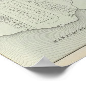 Kaart van Manasquan, New Jersey Poster (Hoek)