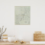 Kaart van Manasquan, New Jersey Poster (Keuken)