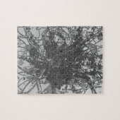 kaart van Manchester England (1911) Legpuzzel (Horizontaal)