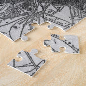 kaart van Manchester England (1911) Legpuzzel (Zijkant)