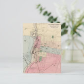  kaart van Manchester New Hampshire (1877) (Staand voorkant)