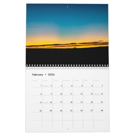 Kaart van Manhattan Calendar Kalender (Feb 2026)