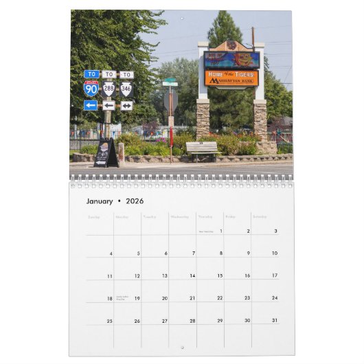 Kaart van Manhattan Calendar Kalender (Jan 2026)