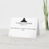 Kaart van Manhattan en Gebied 1639 van de Stad van (Achterkant)