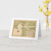 Kaart van Manhattan en Gebied 1639 van de Stad van (Gele Bloem)