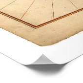 Kaart van Manhattan en New York City Region 1639 Poster (Hoek)