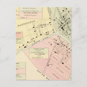 Kaart van Mannington, West Virginia