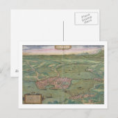 Kaart van Mantua, van "Civitates Orbis Terrarum" d (Voorkant / Achterkant)