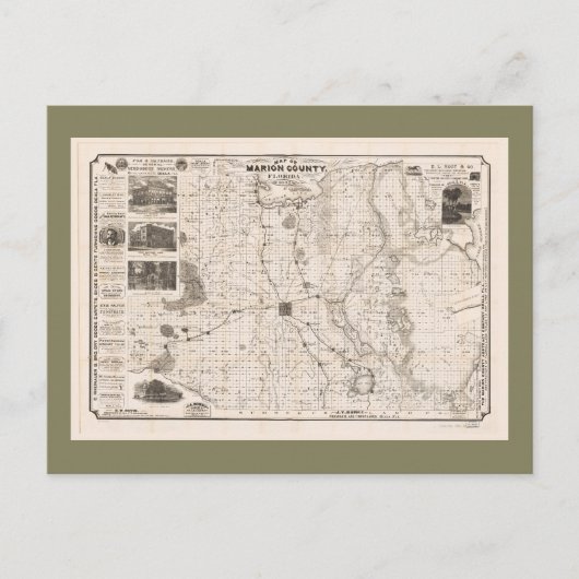 Kaart van Marion County, Florida (1892) (Voorkant)