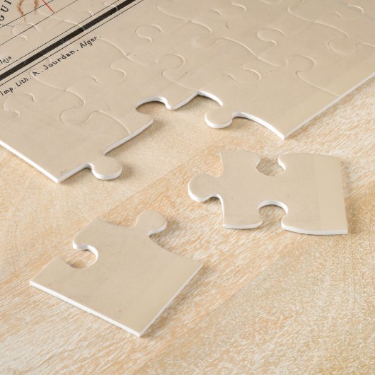  kaart van Marokko (1912) Legpuzzel (Zijkant)