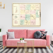 Kaart van Marquette County & Westfield Canvas Afdruk (Insitu (Woonkamer))