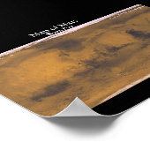 Kaart van Mars Poster (Hoek)