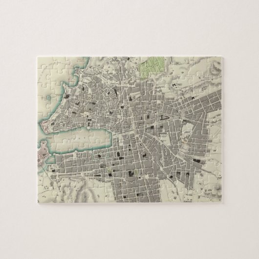 kaart van Marseille Frankrijk (1840) Legpuzzel (Horizontaal)