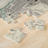  kaart van Marseille Frankrijk (1840) Legpuzzel (Zijkant)