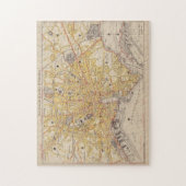 kaart van Marseille Frankrijk (1917) Legpuzzel (Verticaal)