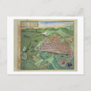 Kaart van Marseille, uit "Civitates Orbis Terrarum