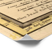  kaart van Martinique (1742) 2 Poster (Hoek)